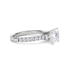 2.10ct Katerina Lab Princess Diamond Engagement Ring 18KW Gold F/VS1