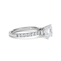 2.10ct Katerina Lab Princess Diamond Engagement Ring 18KW Gold F/VS1