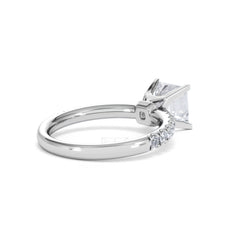 2.10ct Katerina Lab Princess Diamond Engagement Ring 18KW Gold F/VS1