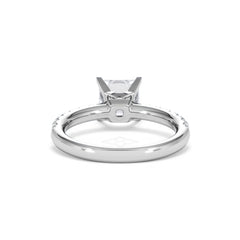 2.10ct Katerina Lab Princess Diamond Engagement Ring 18KW Gold F/VS1