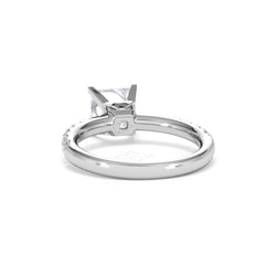 2.10ct Katerina Lab Princess Diamond Engagement Ring 18KW Gold F/VS1