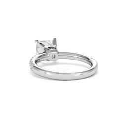 2.10ct Katerina Lab Princess Diamond Engagement Ring 18KW Gold F/VS1