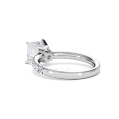 2.10ct Katerina Lab Princess Diamond Engagement Ring 18KW Gold F/VS1