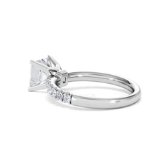 2.10ct Katerina Lab Princess Diamond Engagement Ring 18KW Gold F/VS1