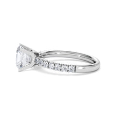 2.10ct Katerina Lab Princess Diamond Engagement Ring 18KW Gold F/VS1