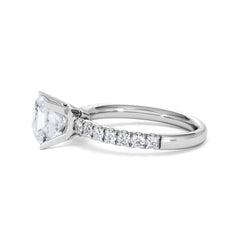 2.10ct Katerina Lab Princess Diamond Engagement Ring 18KW Gold F/VS1