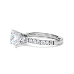 2.10ct Katerina Lab Princess Diamond Engagement Ring 18KW Gold F/VS1