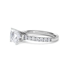 2.10ct Katerina Lab Princess Diamond Engagement Ring 18KW Gold F/VS1
