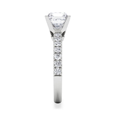 2.10ct Katerina Lab Princess Diamond Engagement Ring Platinum F/VS1