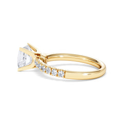 2.10ct Katerina Lab Princess Diamond Engagement Ring 18K Gold F/VS1