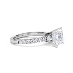 2.60ct Katerina Lab Princess Diamond Engagement Ring Platinum F/VS1