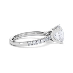 2.60ct Katerina Lab Princess Diamond Engagement Ring Platinum F/VS1