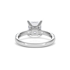 2.60ct Katerina Lab Princess Diamond Engagement Ring Platinum F/VS1