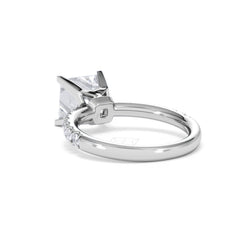 2.60ct Katerina Lab Princess Diamond Engagement Ring 18KW Gold F/VS1