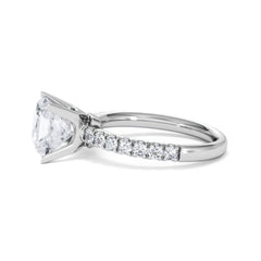 2.60ct Katerina Lab Princess Diamond Engagement Ring Platinum F/VS1