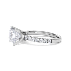 2.60ct Katerina Lab Princess Diamond Engagement Ring Platinum F/VS1