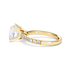 2.60ct Katerina Lab Princess Diamond Engagement Ring 18K Gold F/VS1