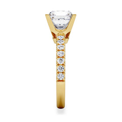 2.60ct Katerina Lab Princess Diamond Engagement Ring 18K Gold F/VS1