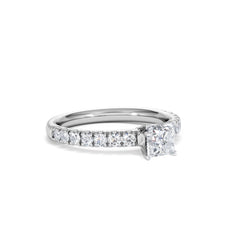 Katerina Princess Diamond Engagement Ring 18KW Gold 0.85ct H/SI