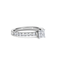 Katerina Lab Princess Diamond Engagement Ring Platinum 0.85ct F/VS1