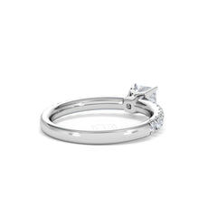 Katerina Lab Princess Diamond Engagement Ring Platinum 0.85ct F/VS1