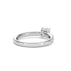 Katerina Lab Princess Diamond Engagement Ring 18KW Gold 0.85ct F/VS1