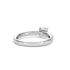Katerina Lab Princess Diamond Engagement Ring Platinum 0.85ct F/VS1