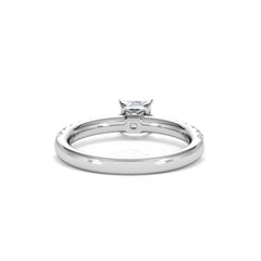 Katerina Lab Princess Diamond Engagement Ring Platinum 0.85ct F/VS1