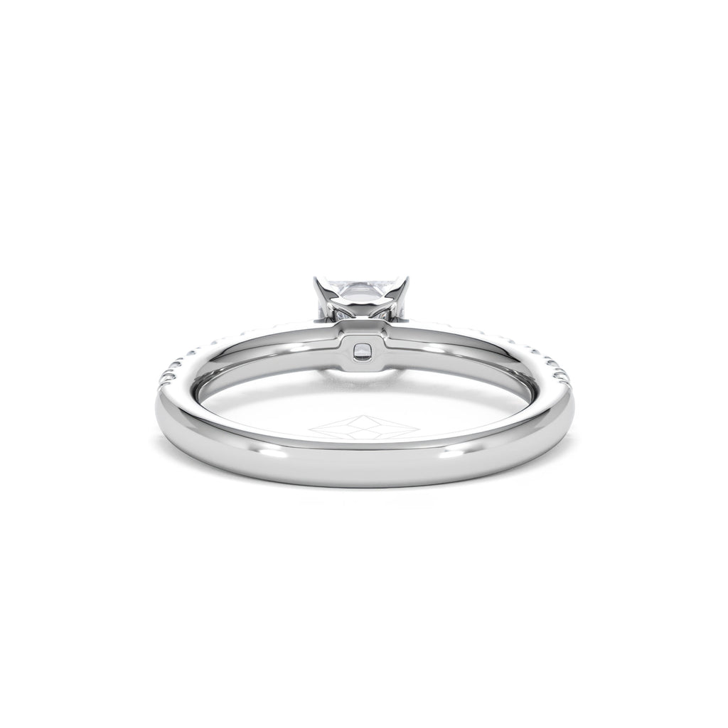 Katerina Lab Princess Diamond Engagement Ring Platinum 0.85ct F/VS1
