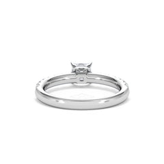 Katerina Lab Princess Diamond Engagement Ring Platinum 0.85ct F/VS1