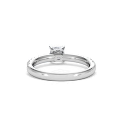 Katerina Lab Princess Diamond Engagement Ring Platinum 0.85ct F/VS1