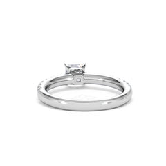 Katerina Lab Princess Diamond Engagement Ring Platinum 0.85ct F/VS1