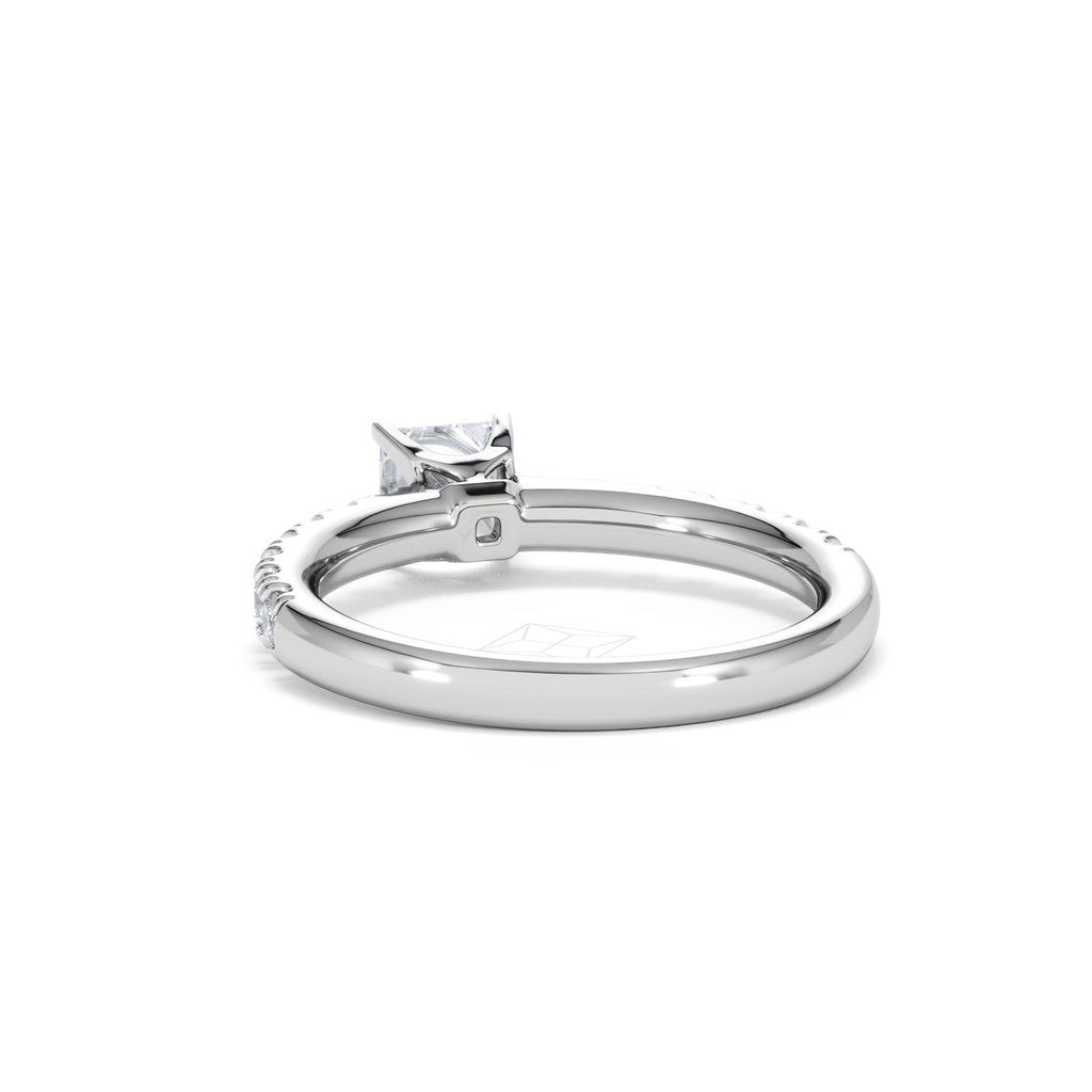 Katerina Lab Princess Diamond Engagement Ring Platinum 0.85ct F/VS1
