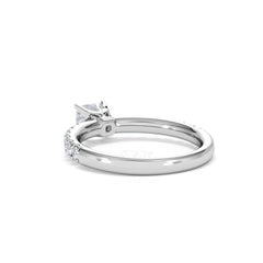 Katerina Lab Princess Diamond Engagement Ring Platinum 0.85ct F/VS1