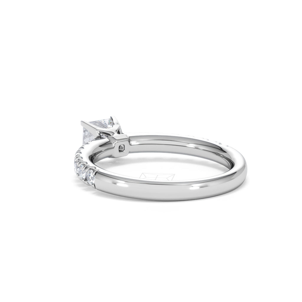 Katerina Lab Princess Diamond Engagement Ring Platinum 0.85ct F/VS1