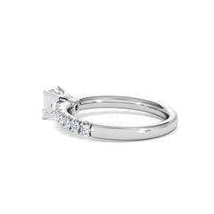 Katerina Lab Princess Diamond Engagement Ring Platinum 0.85ct F/VS1