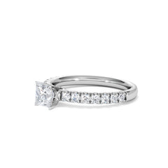 Katerina Lab Princess Diamond Engagement Ring Platinum 0.85ct F/VS1