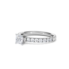 Katerina Lab Princess Diamond Engagement Ring 18KW Gold 0.85ct F/VS1