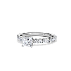 Katerina Princess Diamond Engagement Ring 18KW Gold 0.85ct H/SI