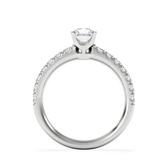 Katerina Lab Princess Diamond Engagement Ring Platinum 0.85ct F/VS1