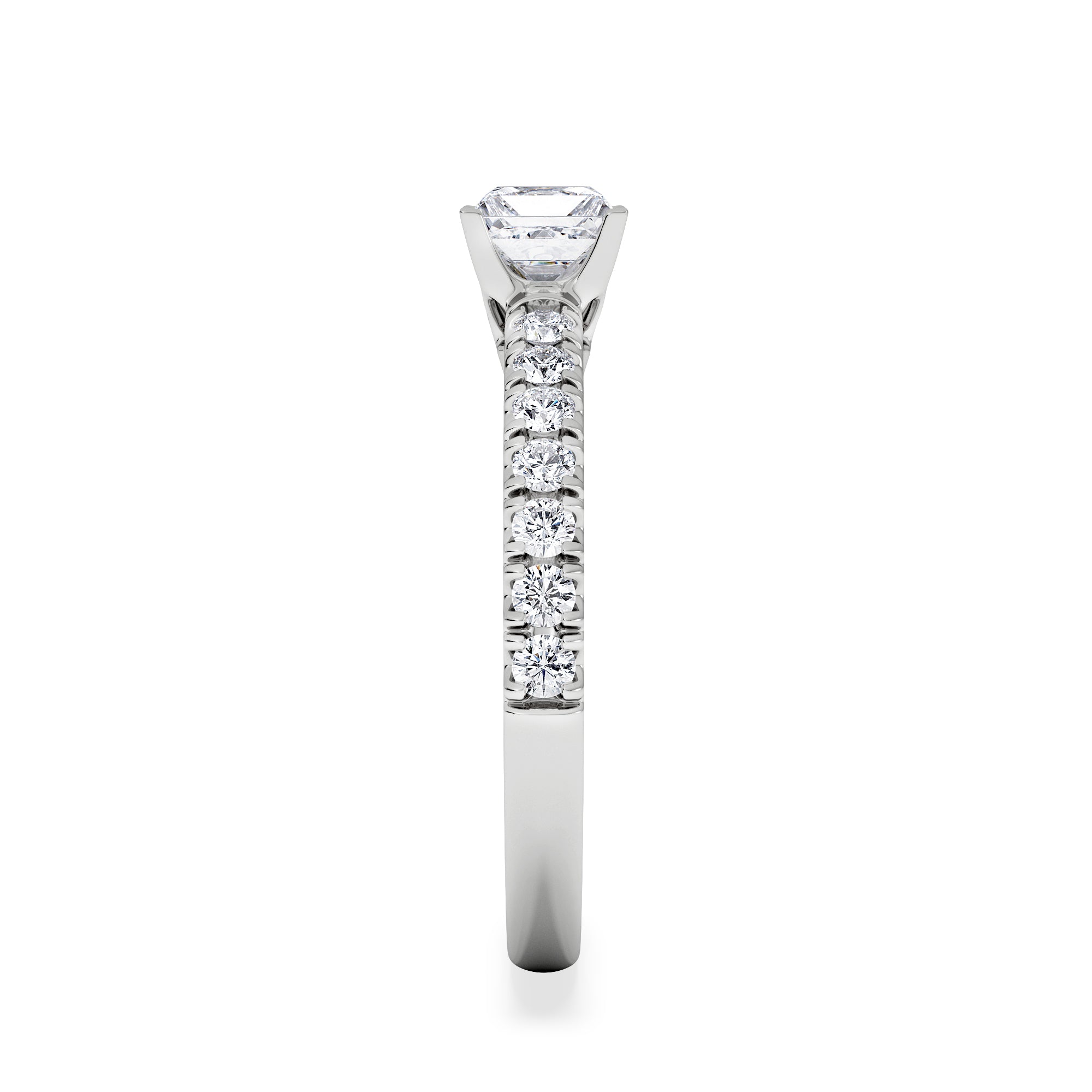 Katerina Lab Princess Diamond Engagement Ring Platinum 0.85ct F/VS1