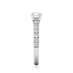 Katerina Princess Diamond Engagement Ring 18KW Gold 0.85ct H/SI
