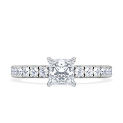 Katerina Princess Diamond Engagement Ring Platinum 0.85ct G/SI2