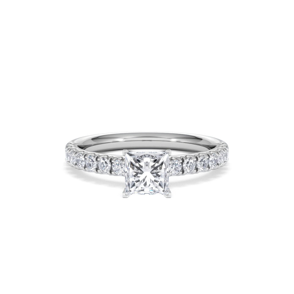Katerina GIA Princess Diamond Engagement Ring Platinum 1.15ct H/SI