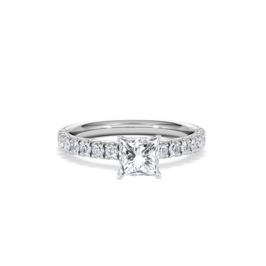 Katerina GIA Princess Diamond Engagement Ring Platinum 1.15ct H/SI