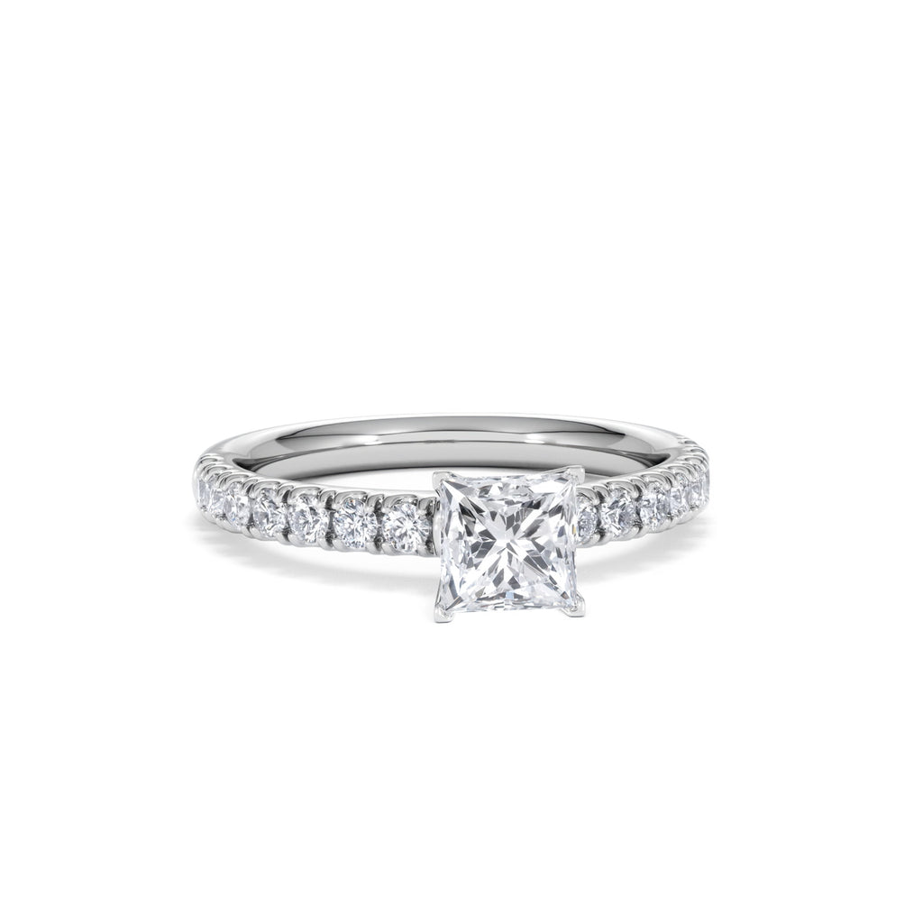 Katerina GIA Princess Diamond Engagement Ring Platinum 1.15ct H/SI