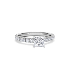 Katerina GIA Princess Diamond Engagement Ring Platinum 1.15ct H/SI