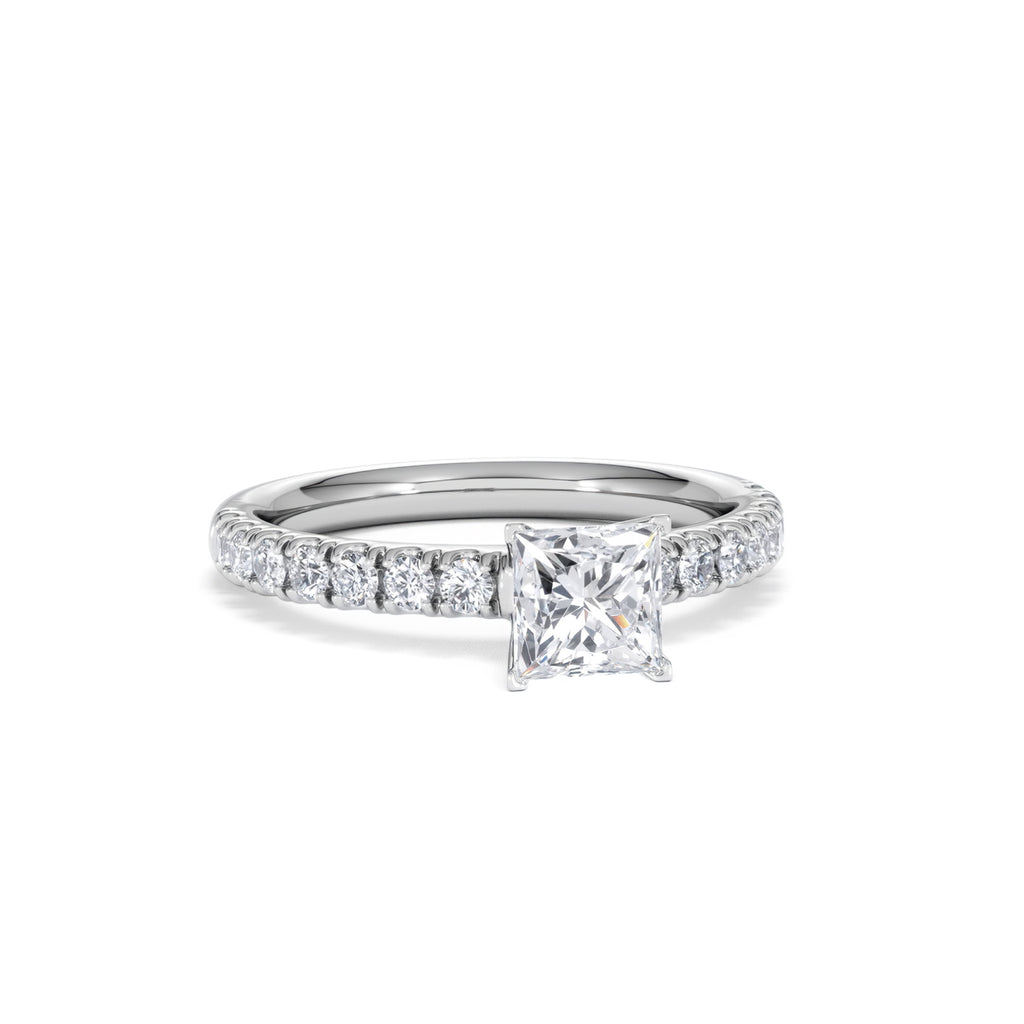 Katerina GIA Princess Diamond Engagement Ring Platinum 1.15ct H/SI