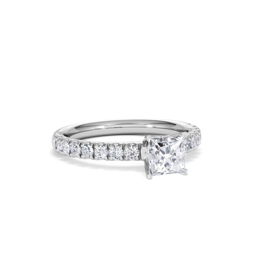 Katerina GIA Princess Diamond Engagement Ring Platinum 1.15ct H/SI