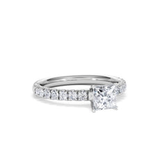 Katerina GIA Princess Diamond Engagement Ring Platinum 1.15ct H/SI